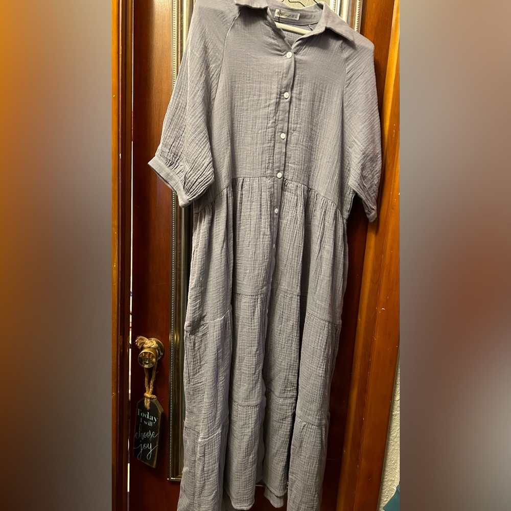 Ladies Gauze Modest Dress